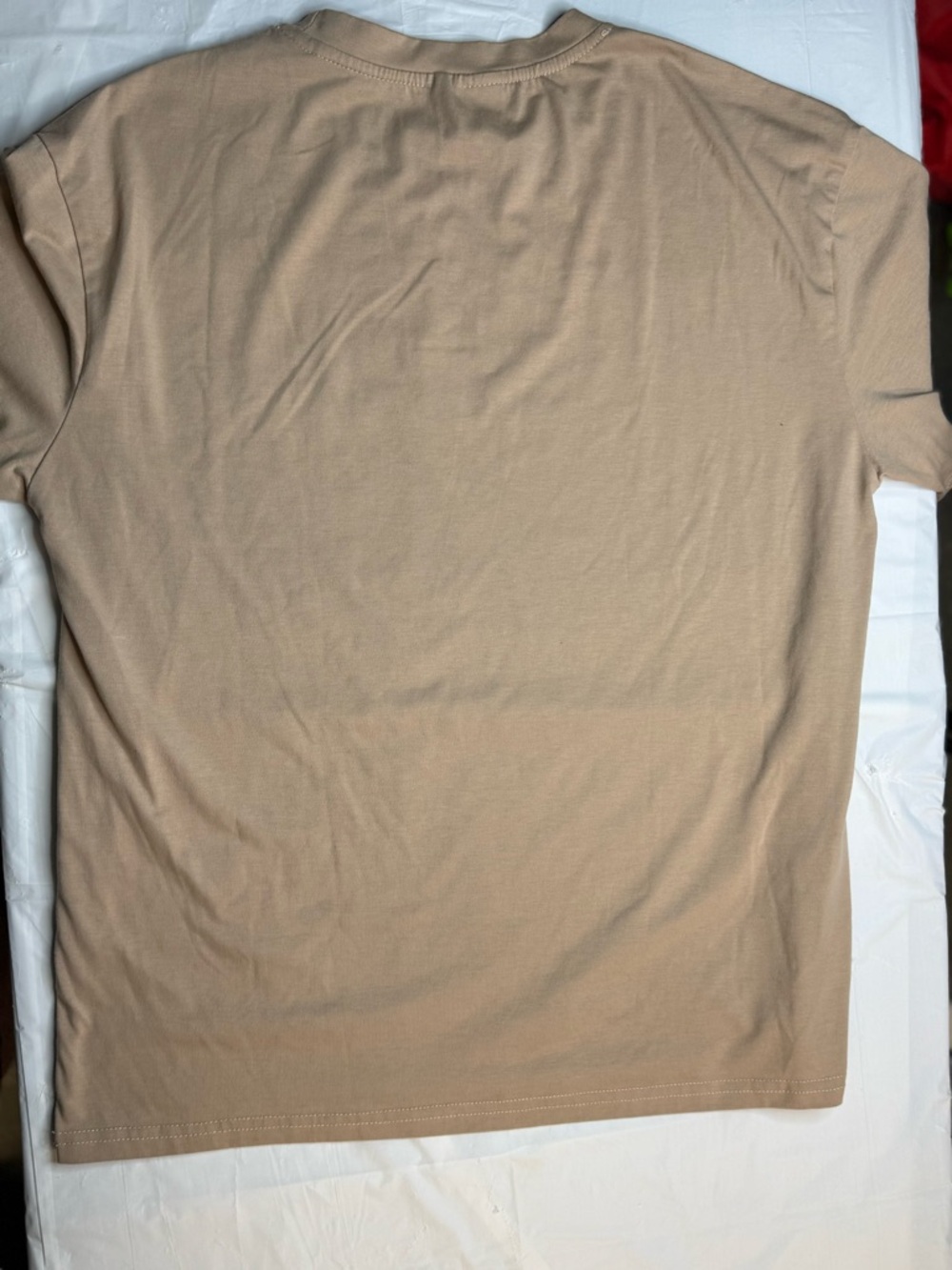 Batman Graphic T Shirt Mens Medium Tan DC Comics Skull Magnifying Glass Tee - Picture 4 of 4